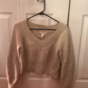 Tan soft warm sweater